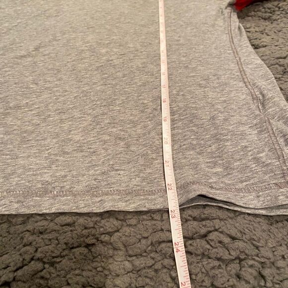 Nike Fastpitch LongSleeve Shirt Size Medium DriFit Baseball Shirt Red/Grey - Picture 4 of 12